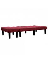 raudona sofa - Sofa VLX 2-Seater Fabric 284756, raudona, 133 x 73 x 71 cm - 2 nuotrauka