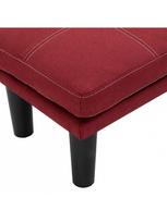 raudona sofa - Sofa VLX 2-Seater Fabric 284756, raudona, 133 x 73 x 71 cm - 8 nuotrauka