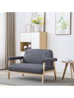 Sofa VLX 2-Seater 246646, tamsiai pilka, 69 x 115 x 75 cm