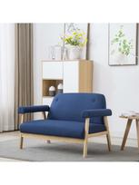 Sofa VLX 2-Seater 246649, mėlyna, 69 x 115 x 75 cm