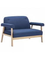 dviviete sofa - Sofa VLX 2-Seater 246649, mėlyna, 69 x 115 x 75 cm - 2 nuotrauka
