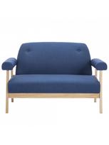 dviviete sofa - Sofa VLX 2-Seater 246649, mėlyna, 69 x 115 x 75 cm - 3 nuotrauka