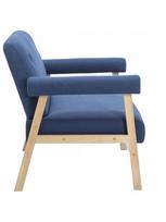 dviviete sofa - Sofa VLX 2-Seater 246649, mėlyna, 69 x 115 x 75 cm - 4 nuotrauka