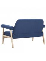 dviviete sofa - Sofa VLX 2-Seater 246649, mėlyna, 69 x 115 x 75 cm - 5 nuotrauka
