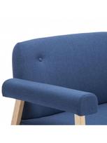 dviviete sofa - Sofa VLX 2-Seater 246649, mėlyna, 69 x 115 x 75 cm - 6 nuotrauka
