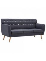triviete sof - Sofa VLX 3-Seater Fabric 247125, tamsiai pilka, 70 x 172 x 82 cm - 2 nuotrauka