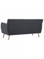 triviete sof - Sofa VLX 3-Seater Fabric 247125, tamsiai pilka, 70 x 172 x 82 cm - 5 nuotrauka