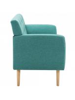 triviete sof - Sofa VLX 3-Seater 247128, žalia, 70 x 172 x 82 cm - 4 nuotrauka