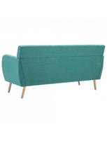 triviete sof - Sofa VLX 3-Seater 247128, žalia, 70 x 172 x 82 cm - 5 nuotrauka