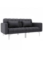 Sofa-lova VLX Fabric 247214, tamsiai pilka, 175.5 x 84 x 79.5 cm