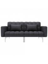 kanapa sofa - Sofa-lova VLX Fabric 247214, tamsiai pilka, 175.5 x 84 x 79.5 cm - 2 nuotrauka