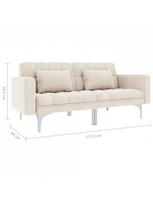 pigu lt sofos lovos - Sofa-lova VLX Universal 247216, kreminė, 175.5 x 84 x 79.5 cm - 8 nuotrauka
