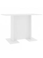 stalas 60 cm valgomojo - Valgomojo stalas VLX Chipboard 800243, baltas, 1100 mm x 600 mm x 750 mm - 2 nuotrauka
