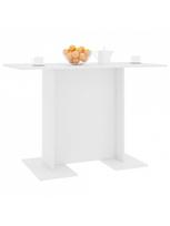 stalas 60 cm valgomojo - Valgomojo stalas VLX Chipboard 800243, baltas, 1100 mm x 600 mm x 750 mm - 3 nuotrauka