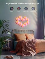led govee - Govee H6066 Glide Hexa Pro Panele LED RGBIC - 3 nuotrauka