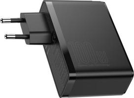 ikroviklis 100w -  Baseus GaN CCGAN2P-L01 2 x USB / 2 x USB-C / 100W / 5A, juodas - 5 nuotrauka