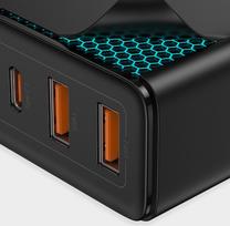 ikroviklis 100w -  Baseus GaN CCGAN2P-L01 2 x USB / 2 x USB-C / 100W / 5A, juodas - 10 nuotrauka