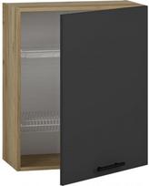 Viršutinė virtuvinė spintelė Halmar Vento GC-60/72, ąžuolo/antracito, 300 mm x 600 mm x 720 mm
