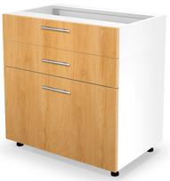 Apatinė virtuvinė spintelė Halmar Vento DS3-80/82, balta/ąžuolo, 520 mm x 800 mm x 820 mm