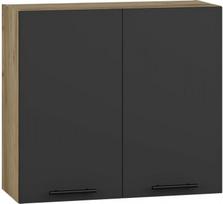 Viršutinė virtuvinė spintelė Halmar Vento G-80/72, ąžuolo/antracito, 300 mm x 800 mm x 720 mm