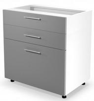 Apatinė virtuvinė spintelė Halmar Vento DS3-80/82, balta/šviesiai pilka, 520 mm x 800 mm x 820 mm