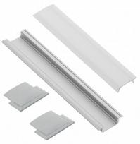 LED juostos profilio komplektas, 2m, paviršinio montavimo