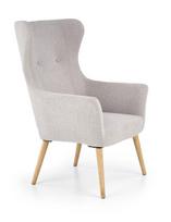 Fotelis Halmar Cotto Light, pilkas, 76 cm x 73 cm x 99 cm