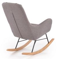 isskleidziamas stalas 90 - Fotelis Halmar Botas, rudas/pilkas, 106 cm x 75 cm x 101 cm - 5 nuotrauka