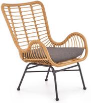 lauko kedes ruda - Fotelis Halmar Ikaro, juodas/pilkas/smėlio ruda, 69 cm x 58 cm x 93 cm - 1 nuotrauka