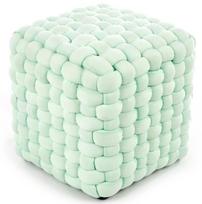 Pufas Halmar Rubik, šviesiai žalia, 35 cm x 35 cm x 35 cm