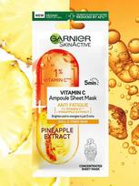 akiu kauke - Garnier Skin Naturals Vitamin C Ampoule 1vnt Moterims Veido kaukės - 2 nuotrauka
