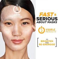 akiu kauke - Garnier Skin Naturals Vitamin C Ampoule 1vnt Moterims Veido kaukės - 4 nuotrauka