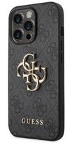 telefono deklas iphone 14 pro max - Guess "GUHCP14X4GMGGR PU 4G Metal Logo Case iPhone 14 Pro Max" Grey - 2 nuotrauka
