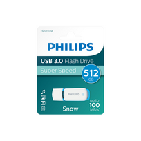 512gb usb atmintukas - Philips USB 3.0 512GB Snow Edition Green - 1 nuotrauka