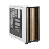 fractal design north - Fractal Design North Chalk White TG Clear Tint - 12 nuotrauka