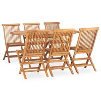 Lauko baldų komplektas VLX 7 Piece Folding Outdoor Dining Set 3059968