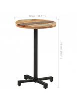 bistro staliukas - Baro stalas VLX Bistro 320287, įvairių spalvų, 500 mm x 500 mm x 750 mm - 6 nuotrauka