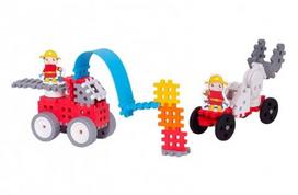 konstruktorius marioinex - Konstruktorius Marioinex Mini Waffle Fireman Small Blister - 2 nuotrauka