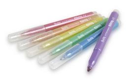 blizgus flomasteriai - Flomasteriai Colorino, vienpusiai, 6 vnt. - 2 nuotrauka