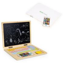 medine lenty -  EcoToys Magnetic Educational Blackboard Laptop - 6 nuotrauka