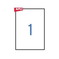 a4 lipduku lapai - Lipnios etiketės APLI, 210 x 297 mm, A4, 1, LIPAPL100_00406 - 3 nuotrauka