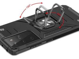 samsung telefono laikiklis - Dėklas Wozinsky Ring Armor, Samsung Galaxy S22 Ultra, mėlyna - 4 nuotrauka