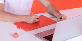 graphic tablet - HUION HS611 RED - 4 nuotrauka