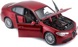 alfa romeo modelis - Bburago Alfa Romeo Giulia 2016, raudona - 5 nuotrauka