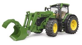 modeliukai traktoriai - Bruder John Deere 7R 350 03151, žalia - 4 nuotrauka