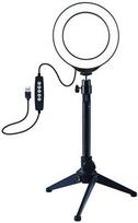 ziedines lempos - Puluz Ring Lamp PKT3049B, juoda - 1 nuotrauka