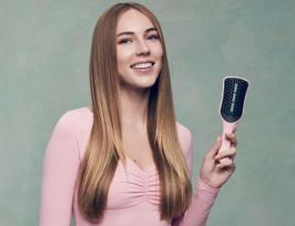tangle teezer easy dry go black - Šepetys plaukų džiovinimui Tangle Teezer Easy Dry & Go Shocking Cerise - 5 nuotrauka