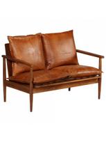 Sofa VLX Acacia Wood 246482, ruda, 116 x 69 x 74 cm