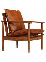 kreslas - Fotelis VLX Armchair 246480, rudas, 66 cm x 69 cm x 74 cm - 2 nuotrauka
