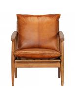 kreslas - Fotelis VLX Armchair 246480, rudas, 66 cm x 69 cm x 74 cm - 4 nuotrauka